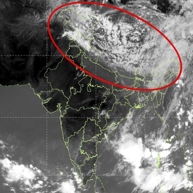 Satellite captures 2,500-km-wide rain cloud on its way to India