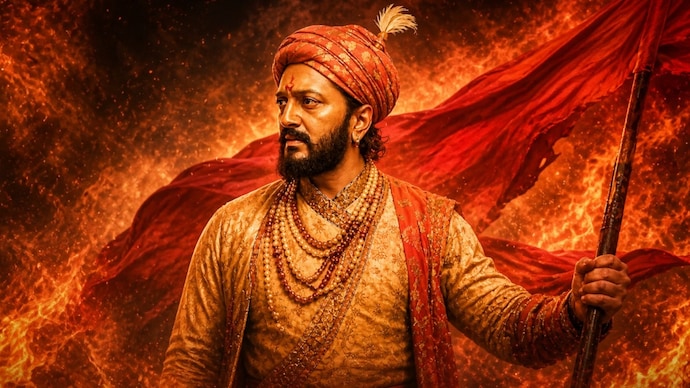 Raja Shivaji movie opening day early estimates report (Riteish Deshmukh on a poster of the film) Raja Shivaji box office: Riteish's film beats Sairat, up for biggest Marathi opening