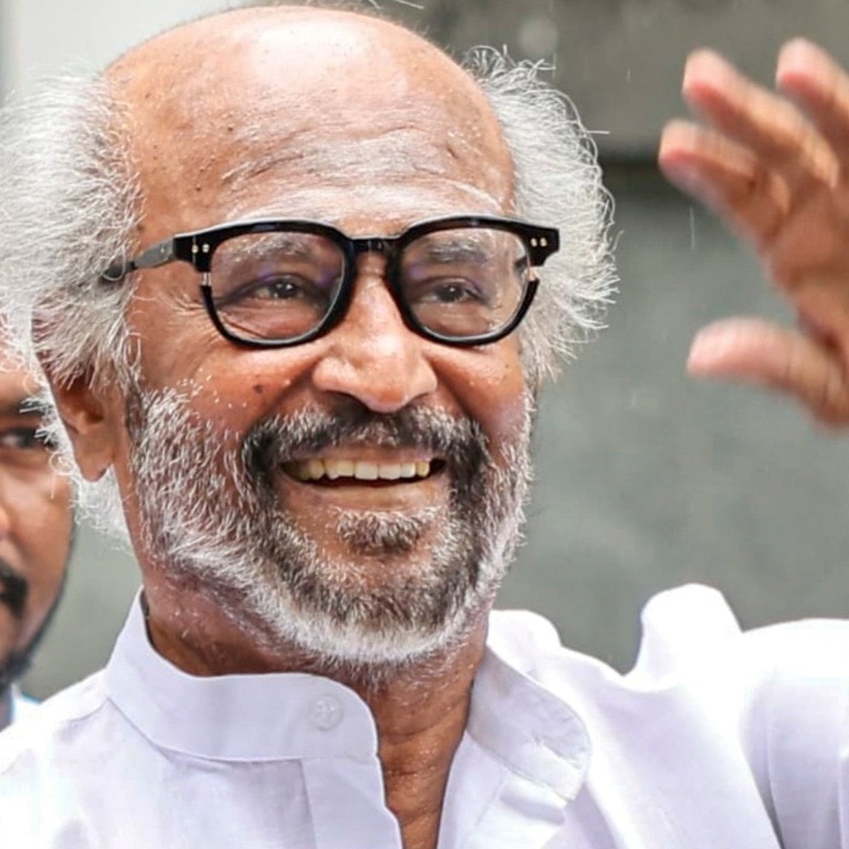 Rajinikanth folds hands, avoids commenting on CM Vijay at Chennai airport. Video