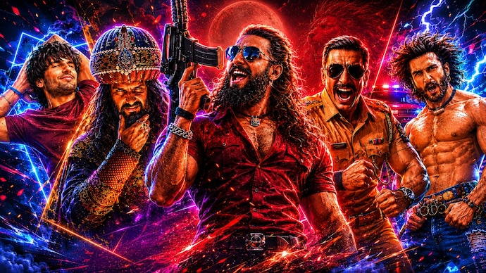 Ranveer Singh's brand power is as much about his hit films as it is about his off-screen image (Collage by author via AI) Ranveer Singh