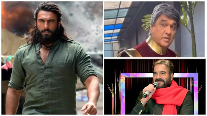 Ranveer Singh (left); Mukesh Khanna (top right) and Surendra Pal (bottom right). Ranveer Singh ideal for Shaktimaan: Mukesh Khanna's co-actor Surendra Pal
