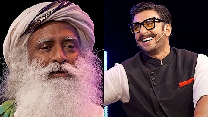 Ranveer Singh (R) meets Sadhguru (L) to ask about purpose of life (Photo: Video stills) Ranveer Singh seeks 'purpose of life' amid Don 3 row, meets Sadhguru for answers