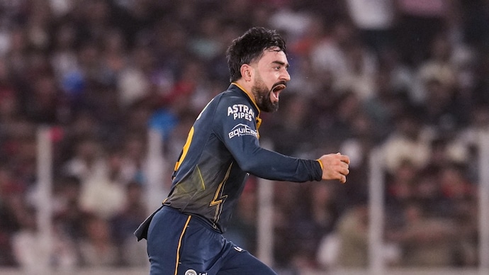 Rashid Khan wrecked the RR middle-order (Courtesy: PTI) Rashid Khan