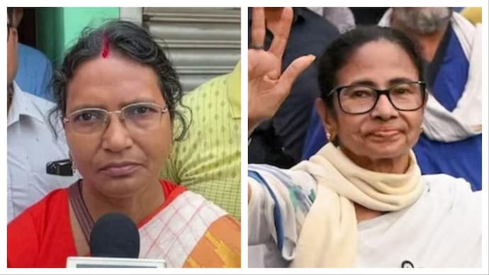 BJP MLA Ratna Debnath attacked former West Bengal chief minister Mamata Banerjee. (File photo) Ratna Debnath, Mamata Banerjee