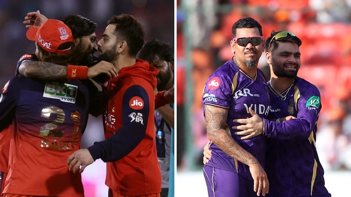 RCB vs KKR: Bengaluru take on Kolkata in Raipur. (Image: Reuters) RCB vs KKR