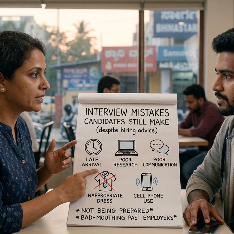 Recruiter shares interview mistakes candidates still make despite common hiring advice
