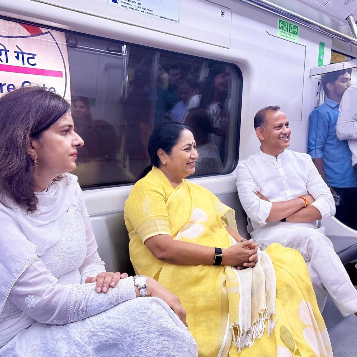 Delhi CM Rekha Gupta, ministers take metro to work after PM's save fuel appeal
