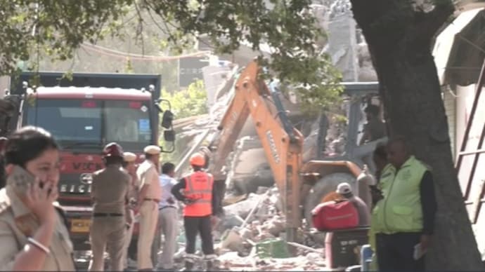 Rescue operations underway near Saket metro station after five-storey building collapsed last night