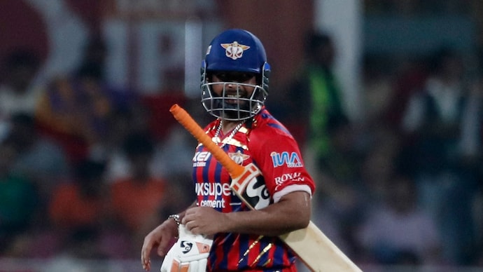 Pant has struggled with the bat for LSG this season (Courtesy: Reuters) Rishabh Pant, MI vs LSG