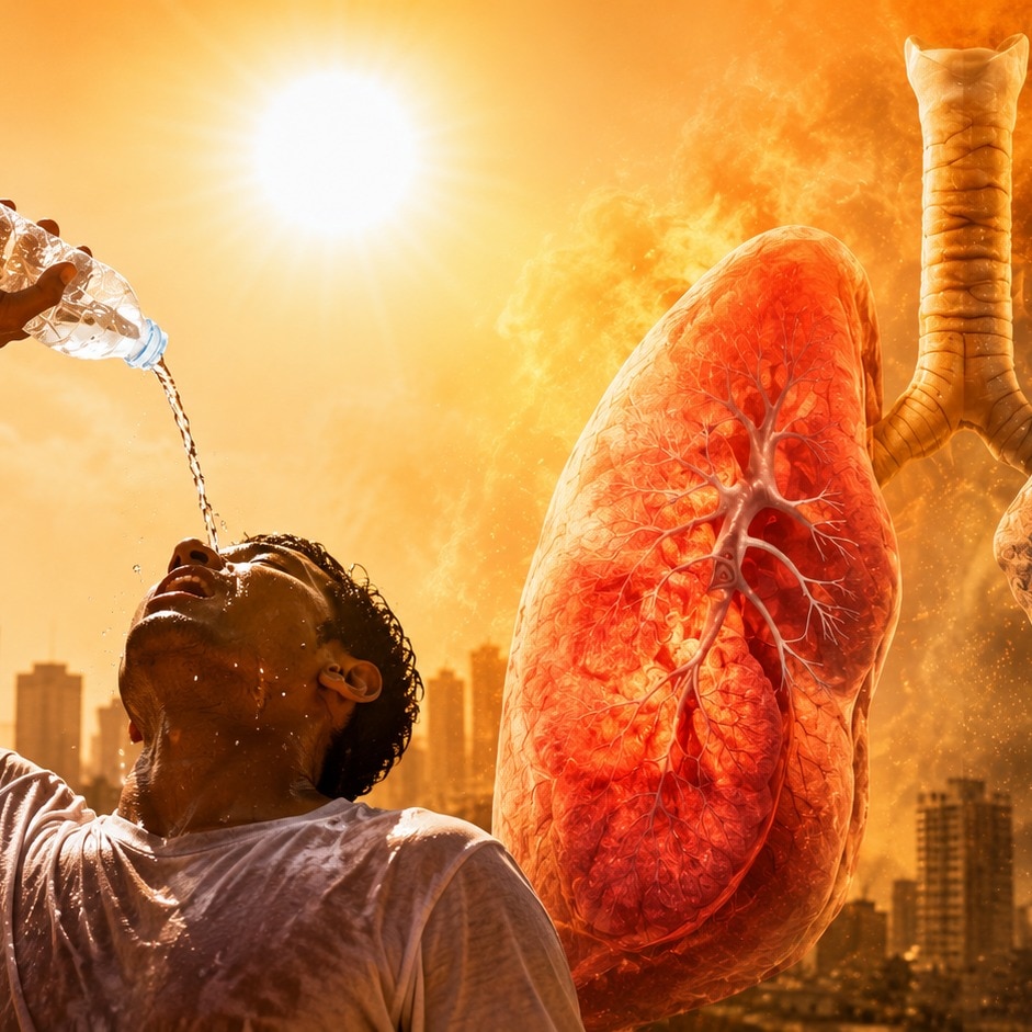 Rising temperatures are triggering breathing problems across India (AI generated image)