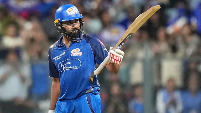 Rohit Sharma scored 84 against LSG on Monday. Courtesy: AP Rohit Sharma