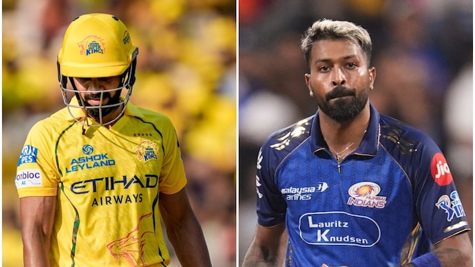 MI take on CSK at Chepauk (Photo PTI) Ruturaj Gaikwad, Hardik Pandya