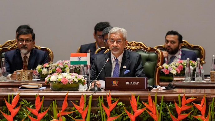 External Affairs Minister S Jaishankar addresses the BRICS Foreign Ministers' Meeting in New Delhi on Thursday, May 14, 2026. (PTI Photo) S Jaishankar