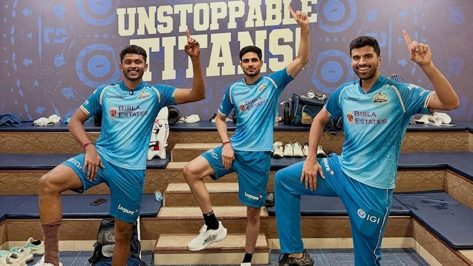IPL 2026: Gill posted this picture after GT defeated PBKS. (Photo: Instagram) Sai Sudharsan, Shubman Gill, Washington Sundar