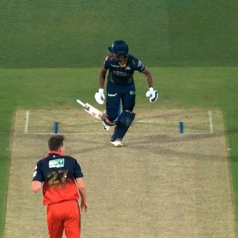 Watch: Sai Sudharsan gets out in most bizarre manner in IPL Qualifier 1 vs RCB