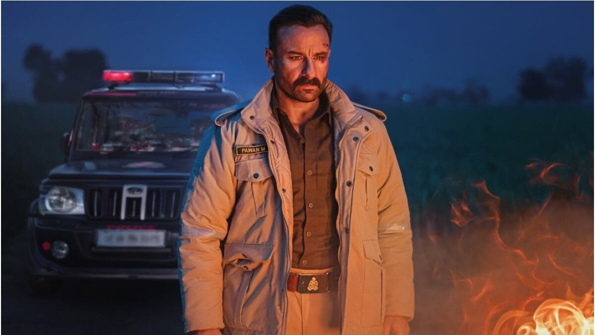Saif Ali Khan plays Pawan, an honest police officer, in Kartavya.
