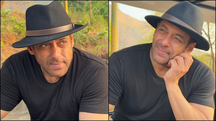 Salman Khan in black fedora look. (Photo credit: X/Salman Khan) Salman Khan