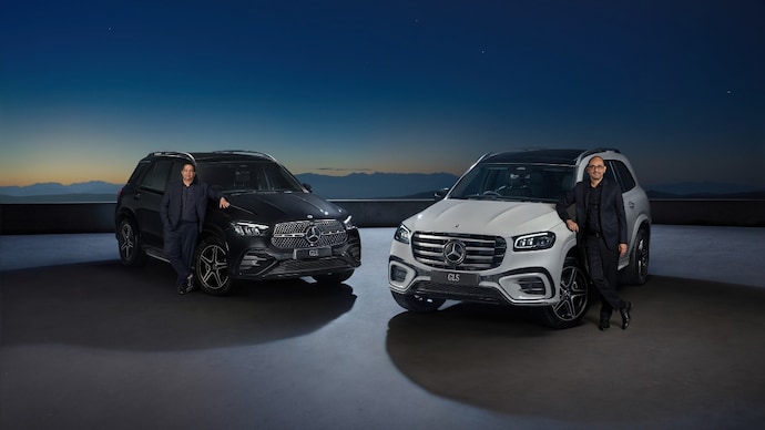 Santosh Iyer, MD and CEO and Brendon Sissing VP, Sales and Marketing, Mercedes-Benz India with GLE and GLS Night Edition. Santosh Iyer, MD and CEO and Brendon Sissing VP, Sales and Marketing, Mercedes-Benz India with GLE and GLS Night Edition.