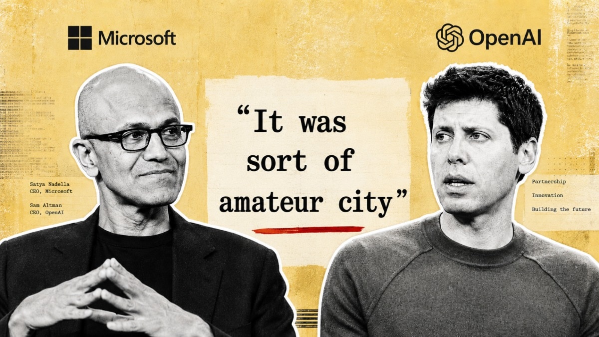 'It was sort of amateur city', Satya Nadella speaks about OpenAI and Sam Altman CEO drama