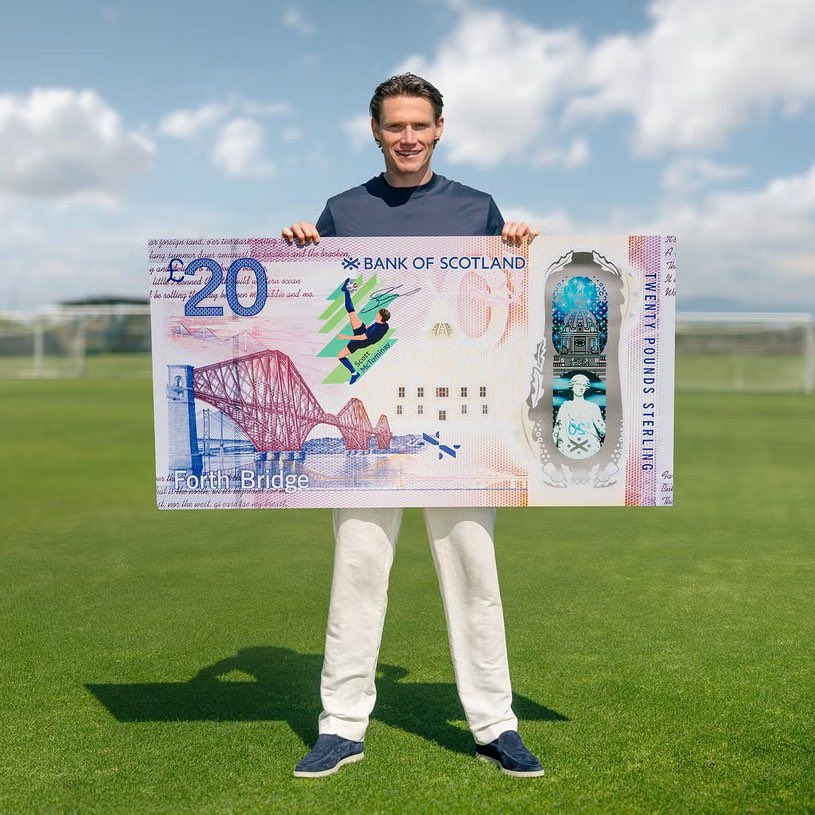 Ex-Utd player Scott McTominay features on 20 pound bank notes. Are there others?