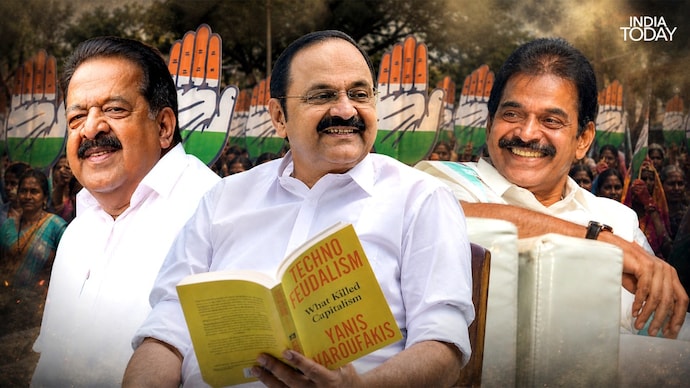 Senior Congress leaders and potential chief ministerial contenders in Kerala: Ramesh Chennithala, VD Satheesan and KC Venugopal. Senior Congress leaders and potential chief ministerial contenders in Kerala: Ramesh Chennithala, VD Satheesan and KC Venugopal.