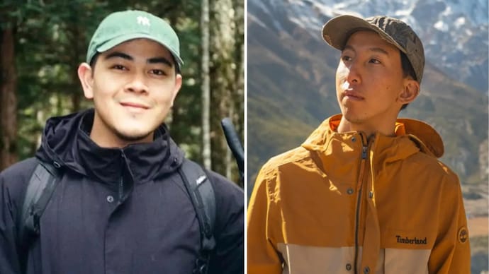 Shahin Muhrez bin Abdul Hamid (L) and Timonthy Heng (R)were found holding each other under rock debris. Shahin Muhrez bin Abdul Hamid (L) and Timonthy Heng (R)were found holding each other under rock debris.