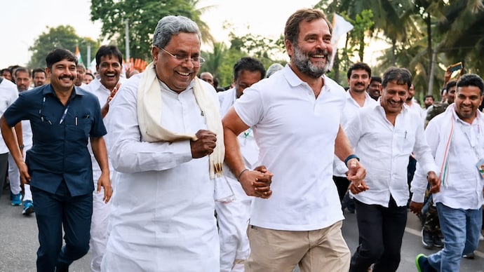 Siddaramaiah was the only Chief Minister from a backward community in a Congress-ruled state, and asking him to step down has dented Rahul Gandhi's image. (Image enhanced with AI) Siddaramaiah was the only backward community Chief Minister in a Congress-ruled state, and asking him to step down has made Rahul Gandhi's image dent. (Image enhanced with AI)