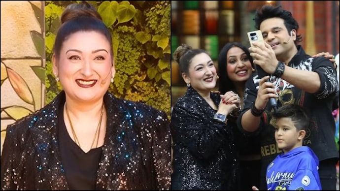 Ssunita Ahuja reunites with Krushna Abhishek and Kashmera Shah in Laughter Chefs. Ssunita Ahuja, Krushna Abhishek, Kashmera Shah