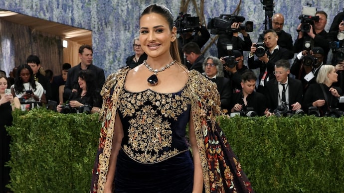 Sudha Reddy carries Indian craftsmanship at Met Gala 2026 (Photo:AFP) Sudha Reddy carries Indian craftsmanship at Met Gala 2026