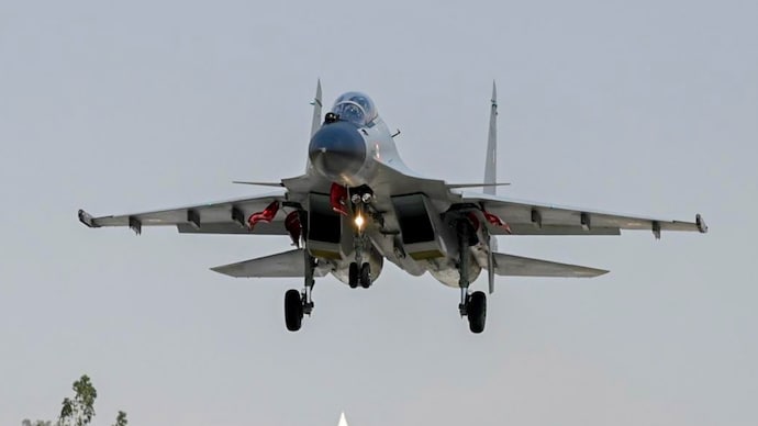 The simulator will feature four advanced simulator cockpits modelled on frontline IAF platforms. (Representative photo. Credits: PTI) Sukhoi