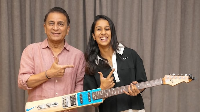 Sunil Gavaskar and Jemimah Rodrigues