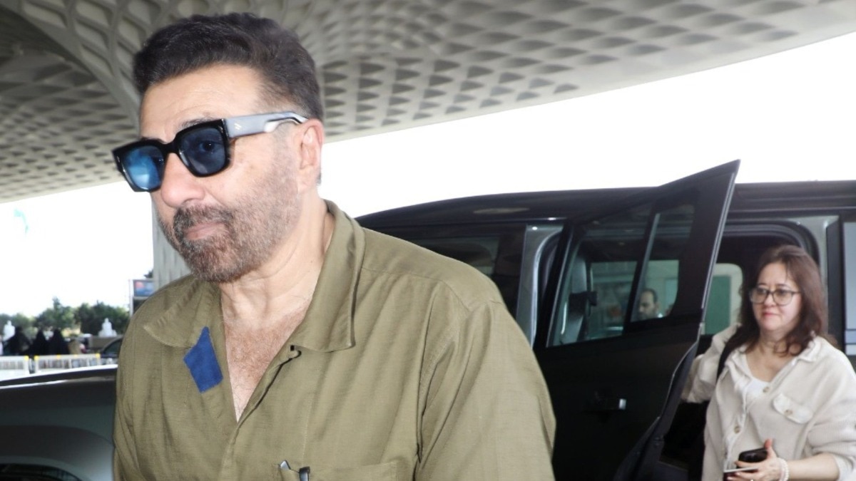 Sunny Deol waits for wife Pooja as couple makes rare public appearance. Watch