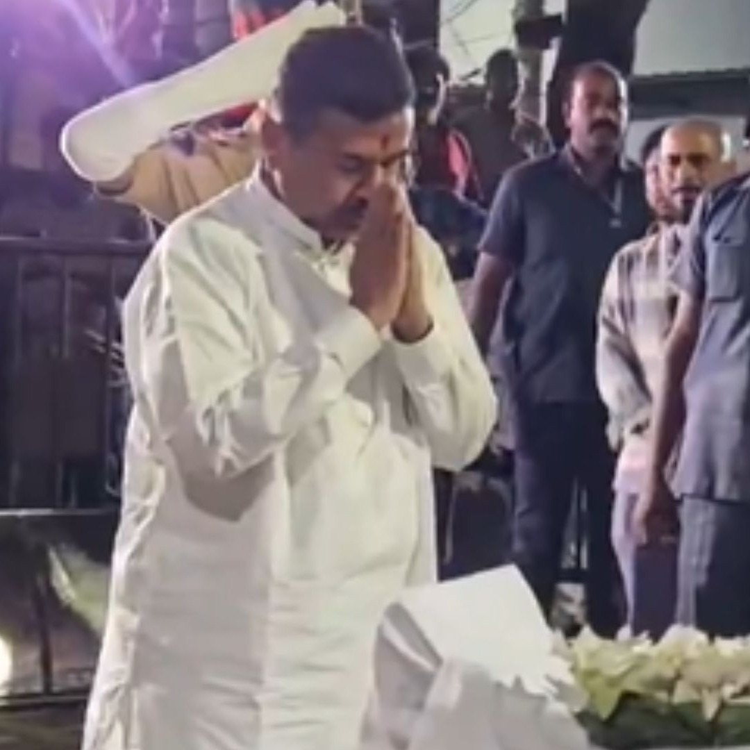 West Bengal CM Suvendu Adhikari pays final respects to filmmaker Anik Dutta
