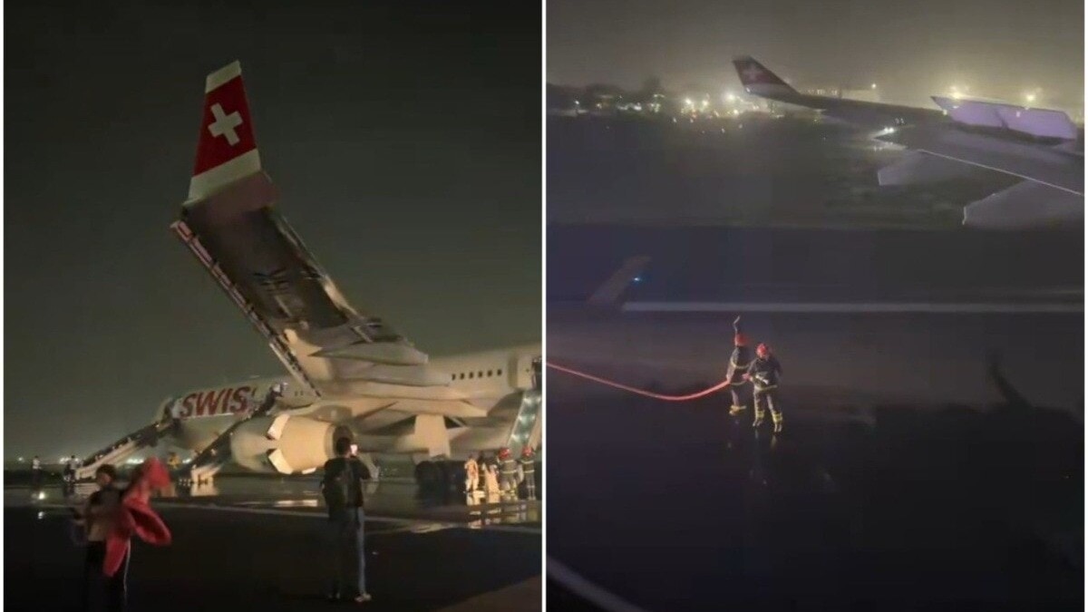 Loud bang, flames: Aviation probe details SWISS flight engine failure in Delhi