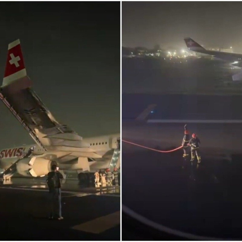 Loud bang, flames: Aviation probe details SWISS flight engine failure in Delhi
