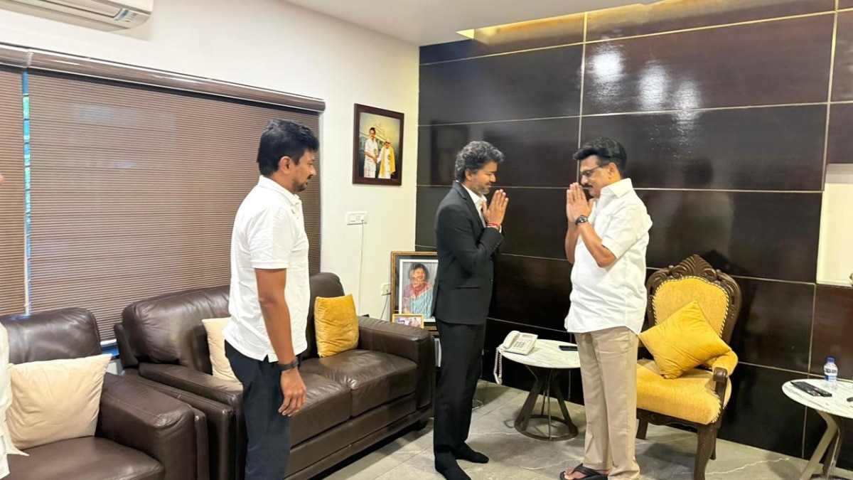 Tamil Nadu Chief Minister Vijay meets ex-CM MK Stalin day after swearing-in