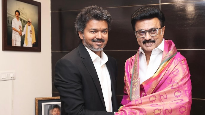 Tamil Nadu CM Vijay and DMK's MK Stalin Tamil Nadu CM Vijay and DMK's MK Stalin