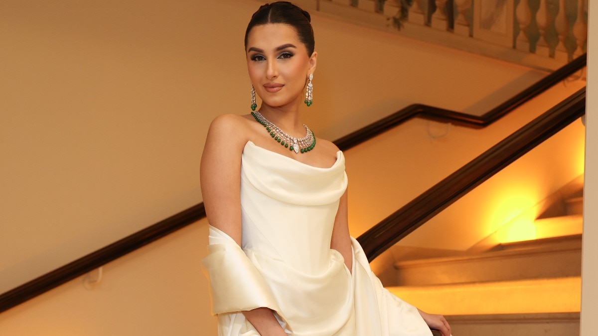 Tara Sutaria is a white satin dream in Vivienne Westwood gown in Cannes