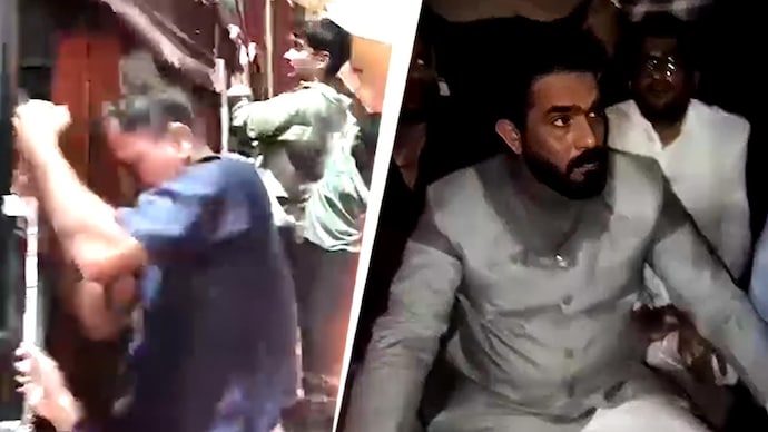 Tension erupted in Hyderabad after cow vigilantes stopped plywood-laden truck. AIMIM MLA rushed to the spot