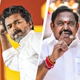 The DMK alliance, led by MK Stalin, and the NDA alliance, led by Edappadi Palaniswami, faced a major jolt after TVK chief Vijay emerged as the biggest winner in the Tamil Nadu election. (Image: PTI) The DMK alliance, led by MK Stalin, and the NDA alliance, led by Edappadi Palaniswami, faced a major jolt after TVK chief Vijay emerged as the biggest winner in the Tamil Nadu election. (Image: PTI)