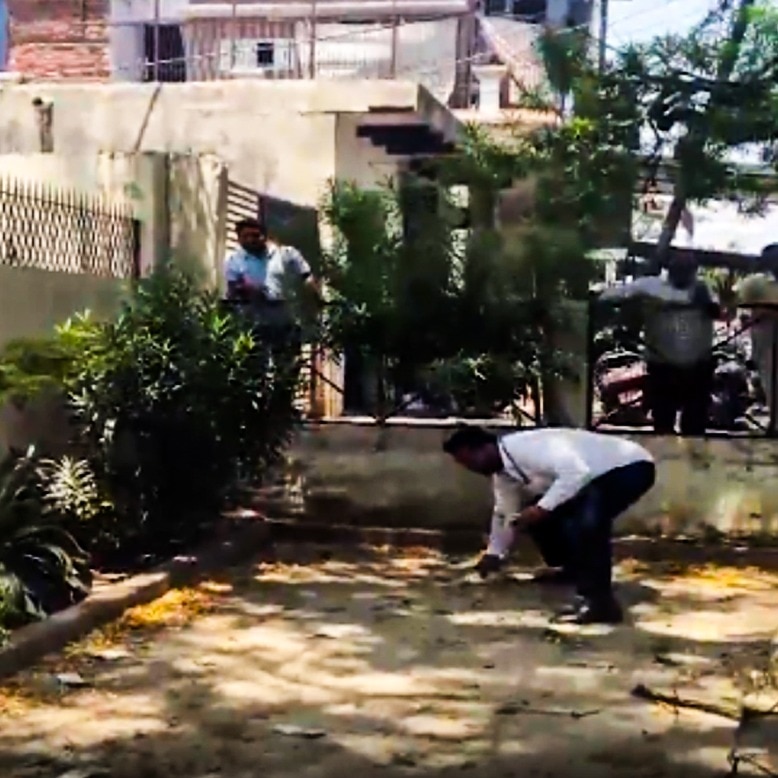 Video: Monkey’s ‘money rain’ leaves UP crowd scrambling for notes