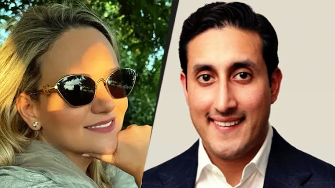 The woman accused in the alleged sexual harassment case (L) and the Asian-origin man who claimed he was harassed (R).