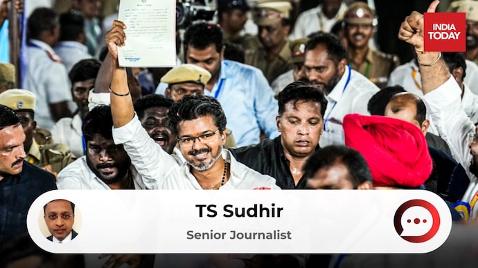 Results Day was just the interval and the script for the second half of this real-life 'Jana Nayagan' is still being written. (PTI Photo) TN Chief Minister impasse
