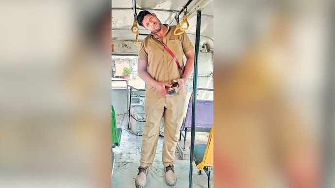 Too tall for duty? 6.6-ft bus conductor given alternate role after neck pain Too tall for duty? 6.6-ft bus conductor given alternate role after neck pain