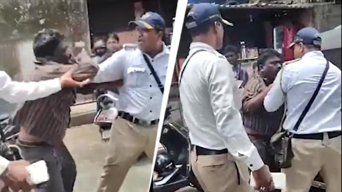The tempo driver's family has demanded strict action in the matter. Traffic cop