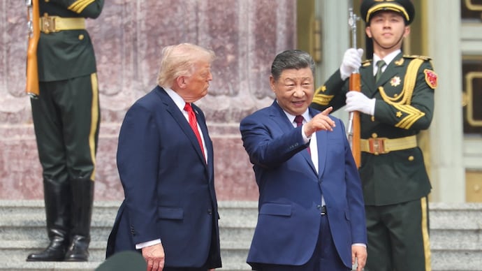 Chinese President Xi Jinping with US President Donald Trump at the Great Hall of the People in Beijing on May 14, 2026. (Photo: Reuters) Trump China visit