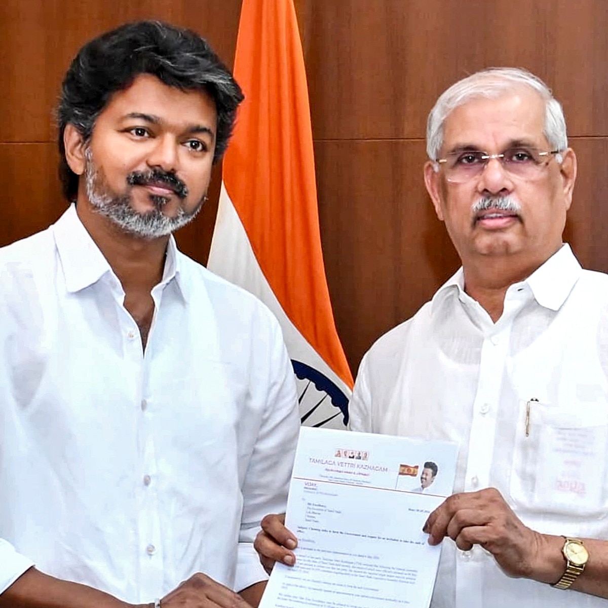 TVK chief Vijay has met Tamil Nadu Governor Rajendra Arlekar twice since the poll results were declared on May 4. (PTI Photo)