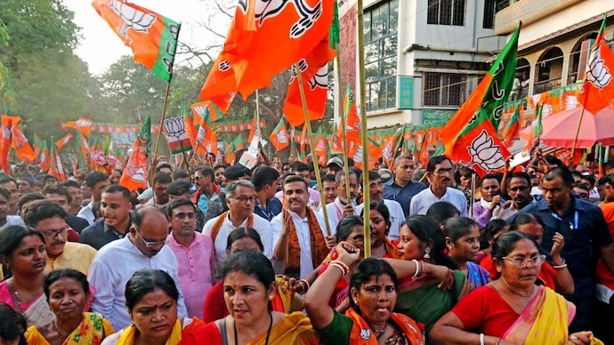 Bengal is only the latest addition to what the BJP posted on its official social media handle as a map of 'Modimay Bharat', an India increasingly coloured saffron. BJP Sees Advantage in Two-Phase Bengal Assembly Polls