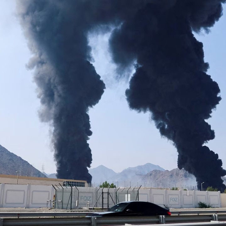 Drone strike sparks fire near UAE nuclear plant, no radiation leak reported