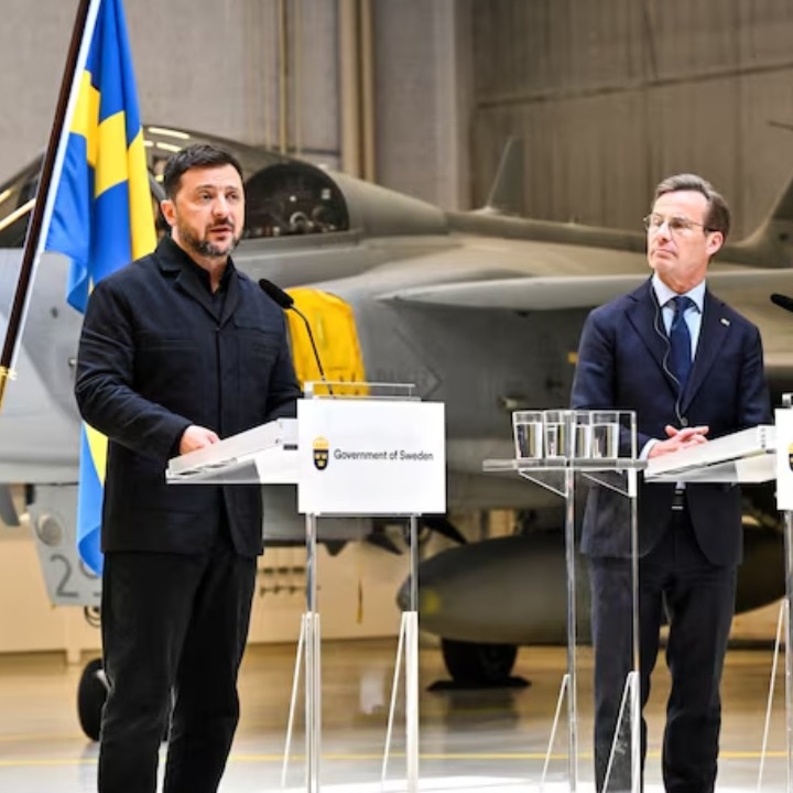 Ukraine to buy 20 Gripen jets as Sweden pledges to donate 16 fighter aircraft